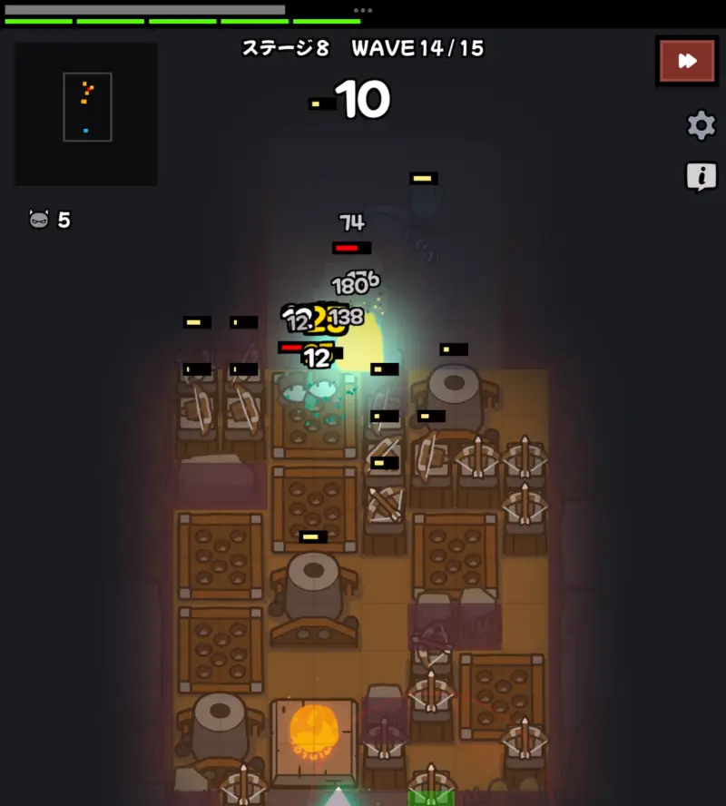 タワーディフェンス：オバケ戦争のゲーム画像