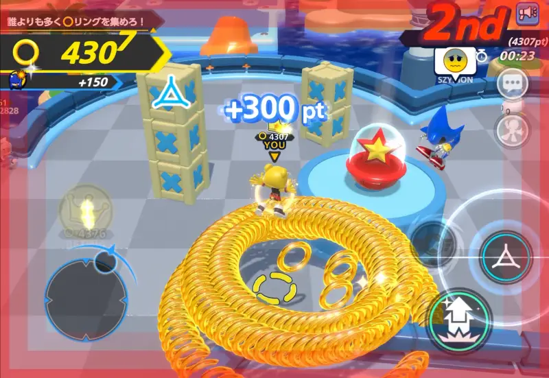 ソニックランブルのゲーム画像