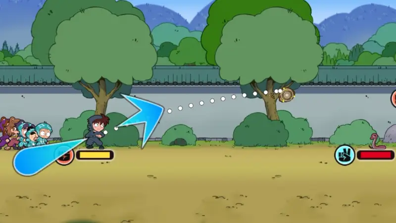 忍パズのバトル画面5