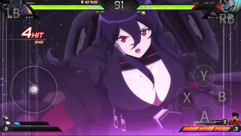 機動戦隊アイアンサーガZEROの格闘画面必殺技1