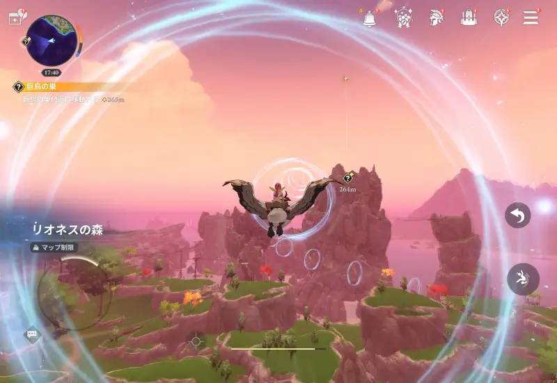 七つの大罪：Originのフィールド画面2