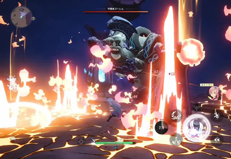 七つの大罪：Originのバトル画面2