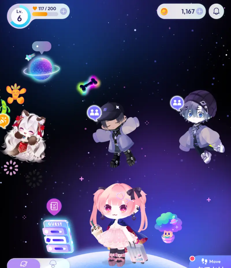 ポケユニのホーム画面