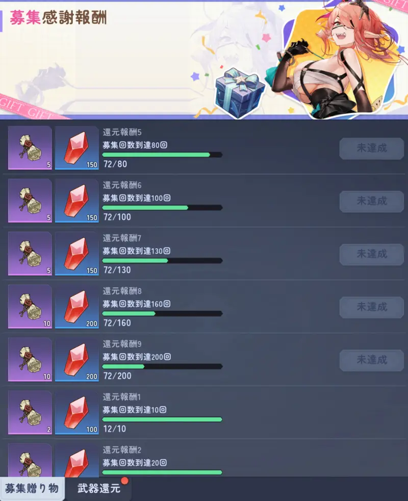 ピクセルブレイブの募集報酬