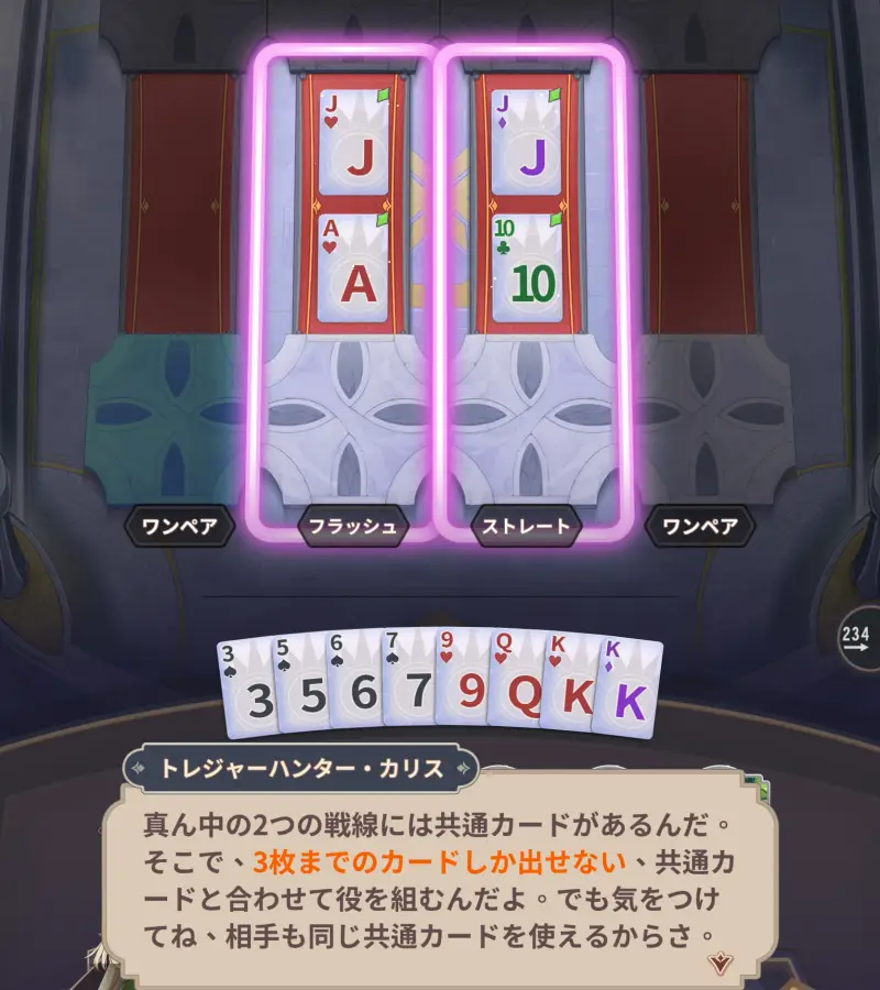 エイドロン・クロスの配置