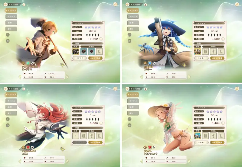 クロエコのキャラクター
