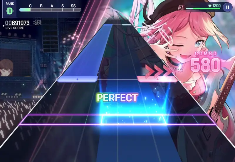 バンドリ！アワーノーツのリズムゲーム
