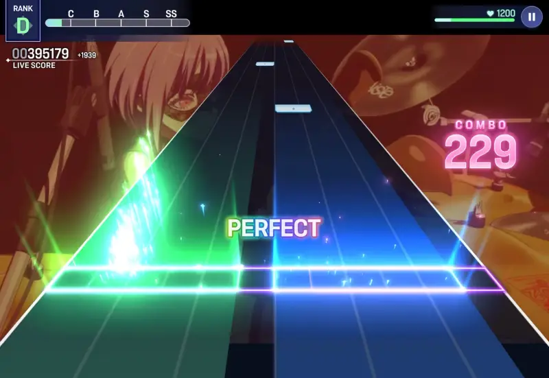 バンドリ！アワーノーツのリズムゲーム4
